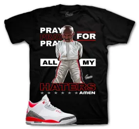 Retro 3 Fire Red Amen Shirt