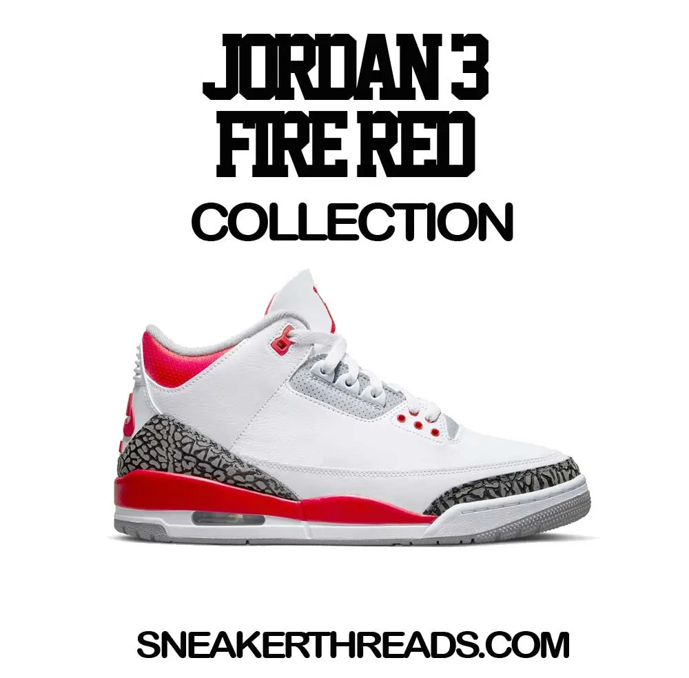 Retro 3 Fire Red Dunk Shirt