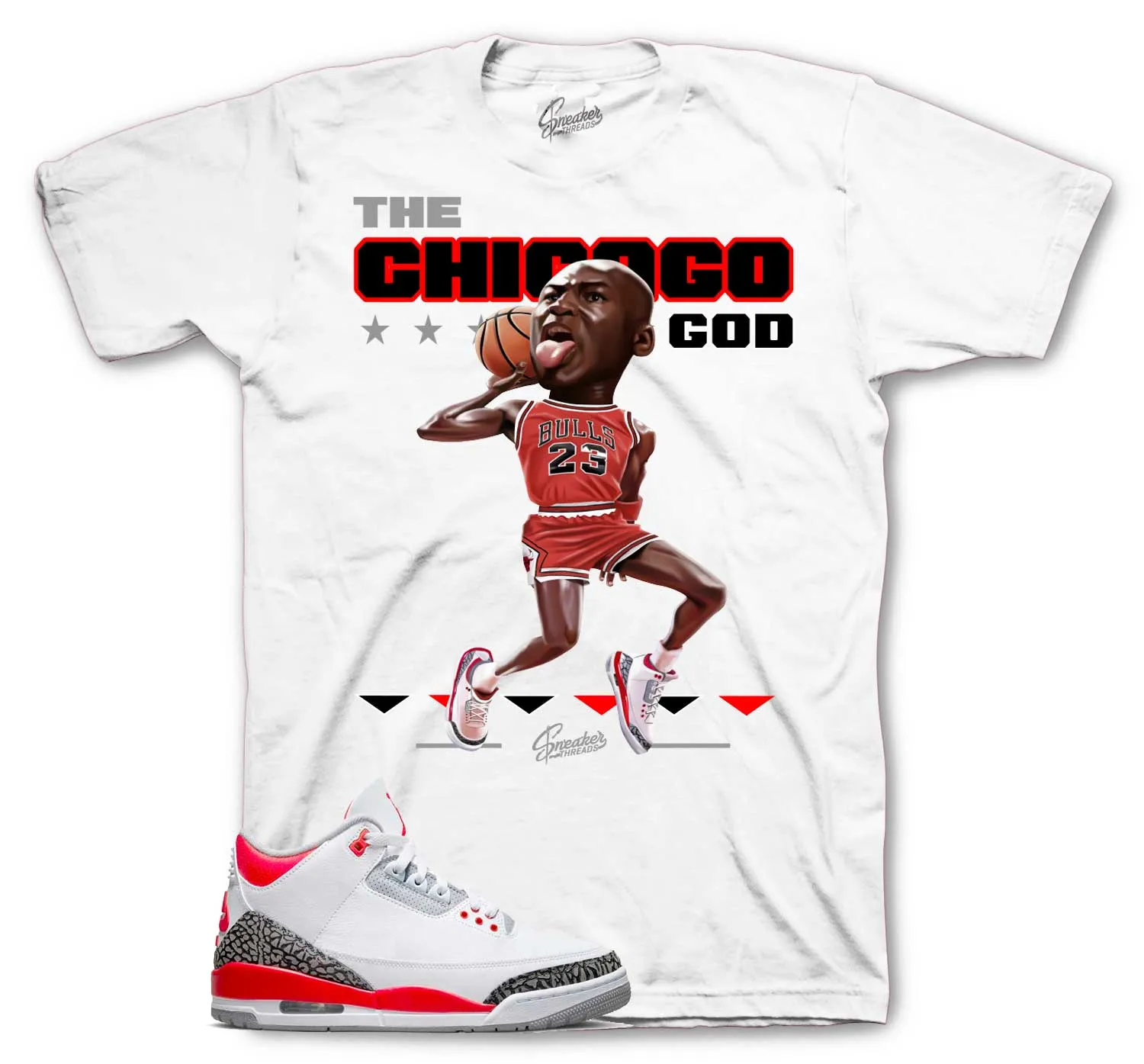 Retro 3 Fire Red Dunk Shirt