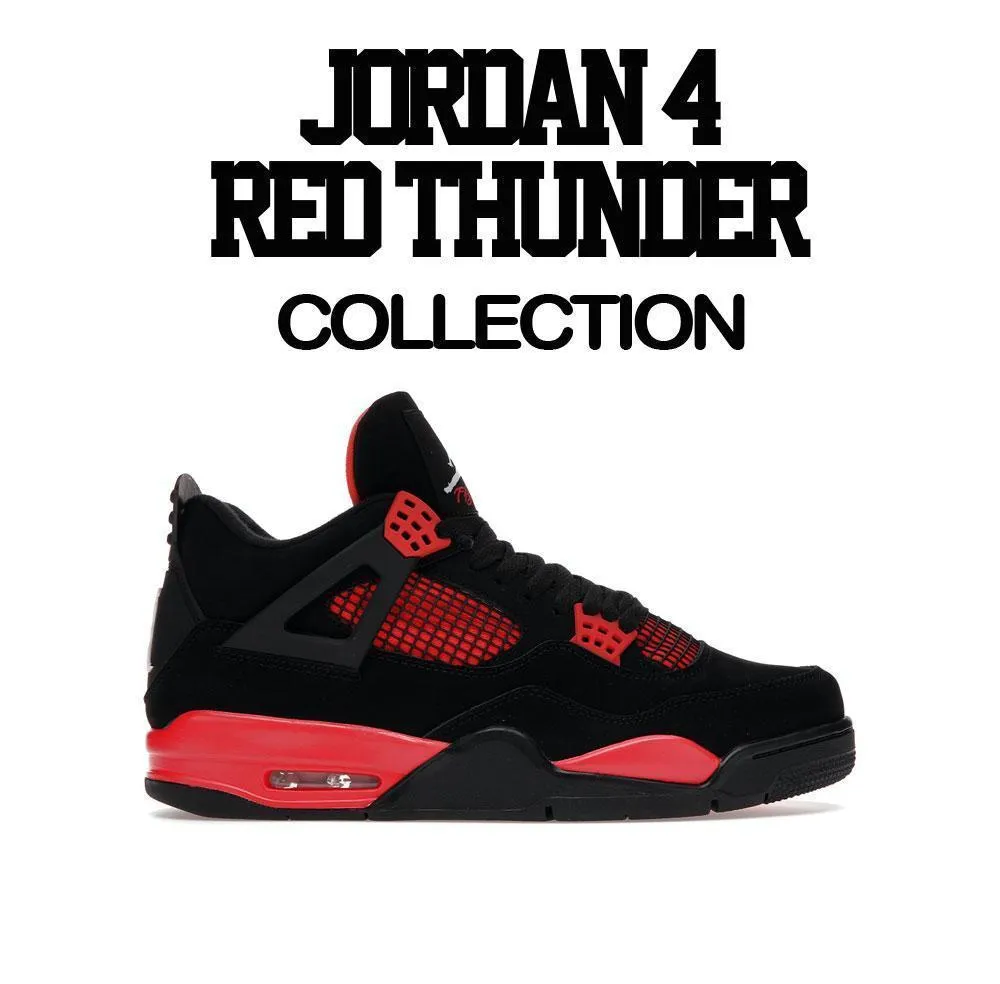 Retro 4 Red Thunder Killa Season Shirt