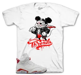 Retro 6 Red Cement Killa Mouse Shirt