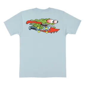 SANTA CRUZ Meek Slasher Mens Graphic T-Shirt - Sky Blue