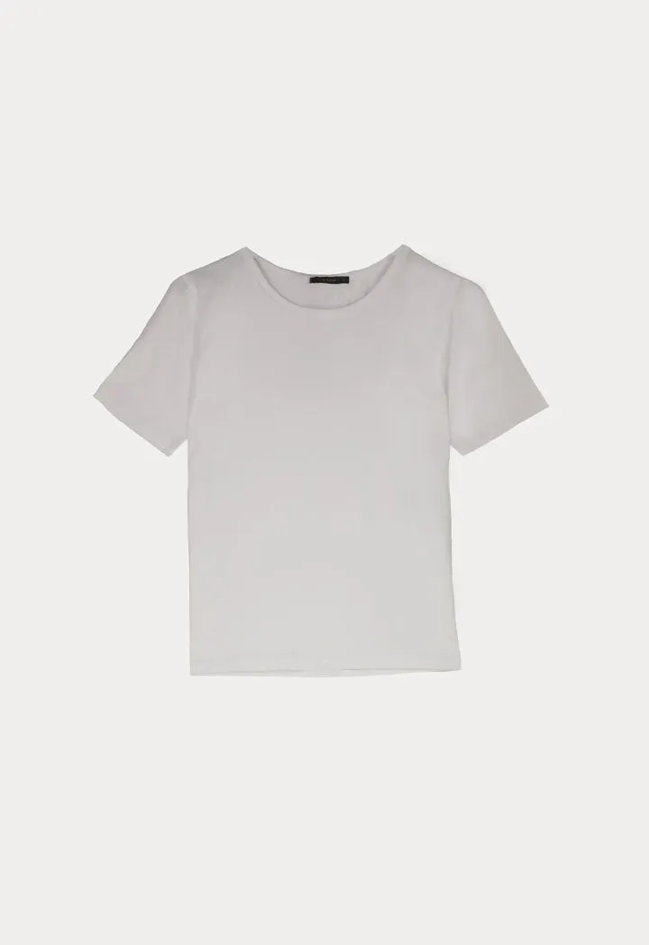 Scoop Neck Solid T-Shirt