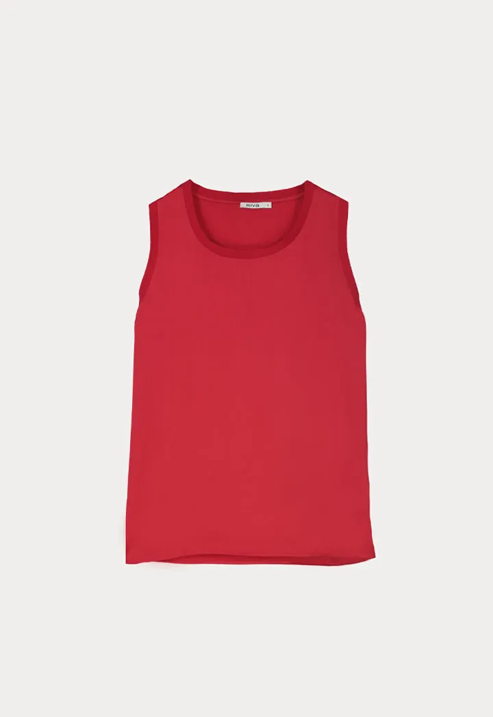 Solid Sleeveless Blouse