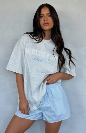 Sweet As Ever Oversized Tee Grey Marle