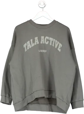 T/ALA Grey Oversized Club Sweatshirt UK XL