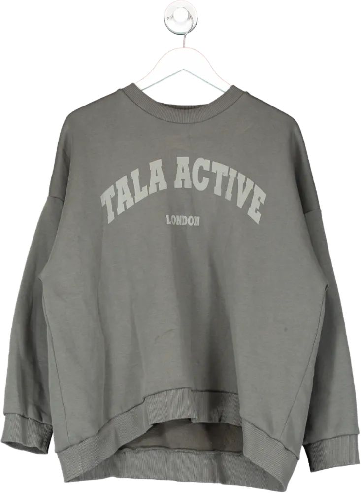 T/ALA Grey Oversized Club Sweatshirt UK XL