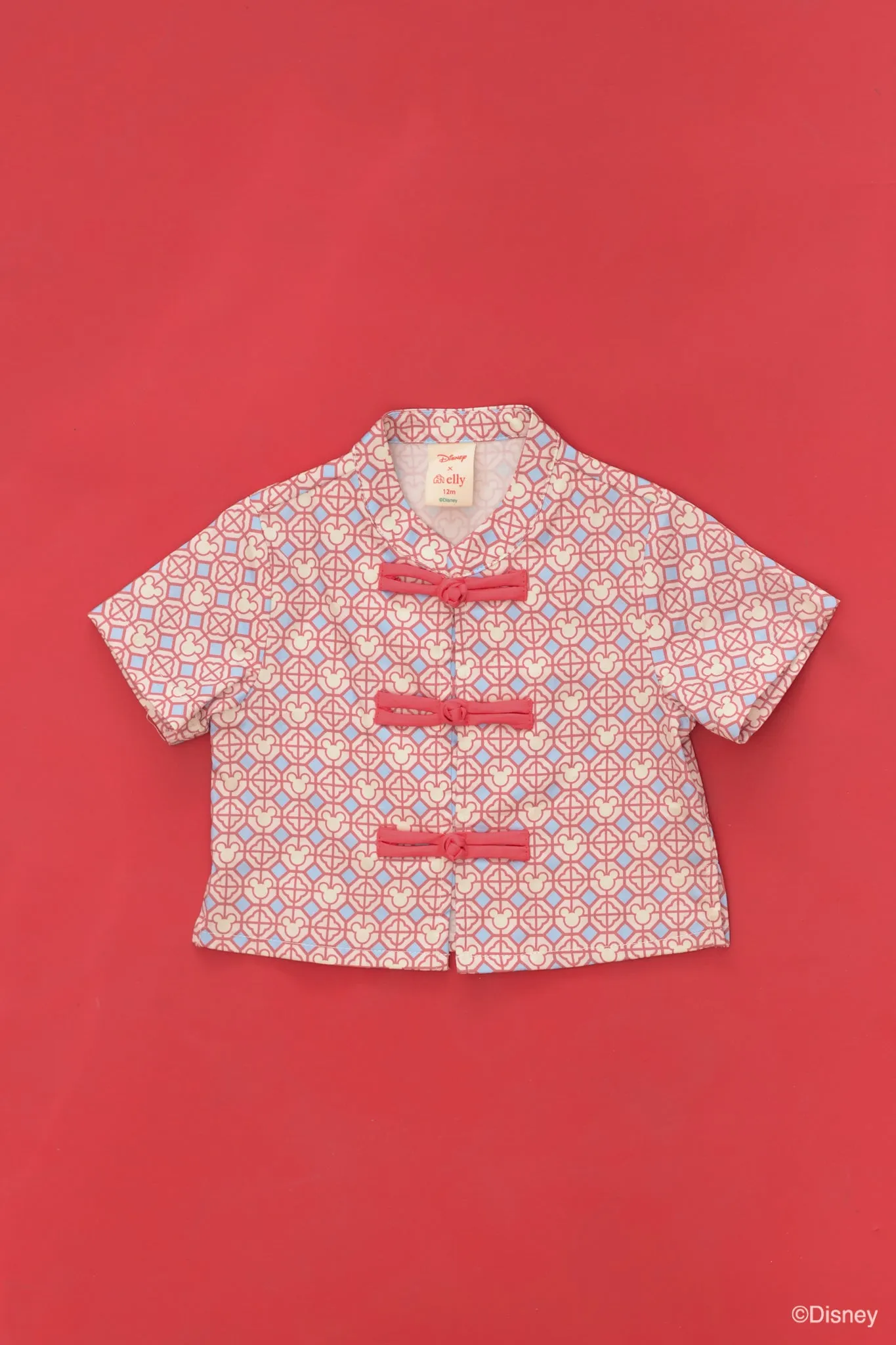 Tang Shirt - Pink Mickey Tiles