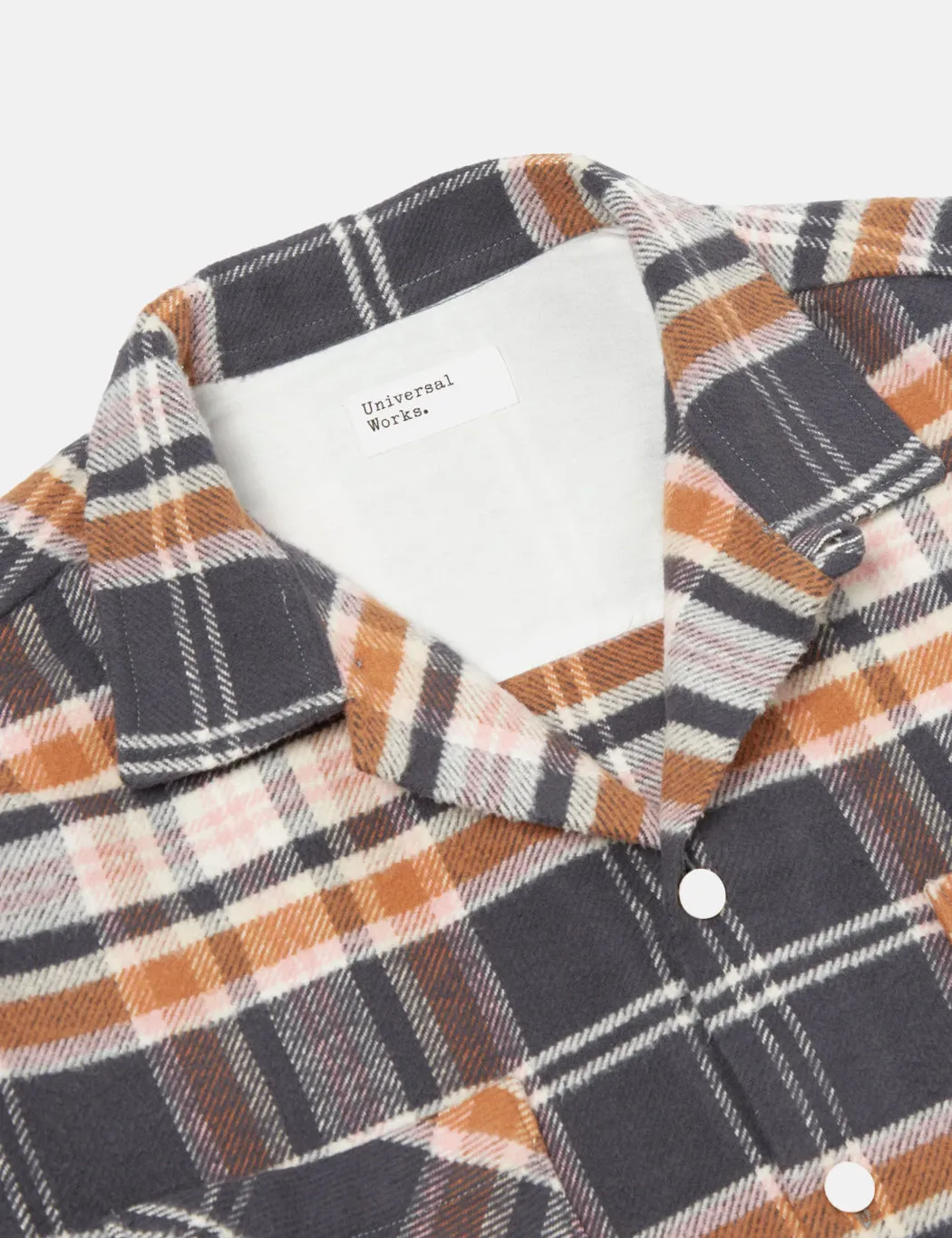 Universal Works Work Shirt (Flannel) - Grey Check