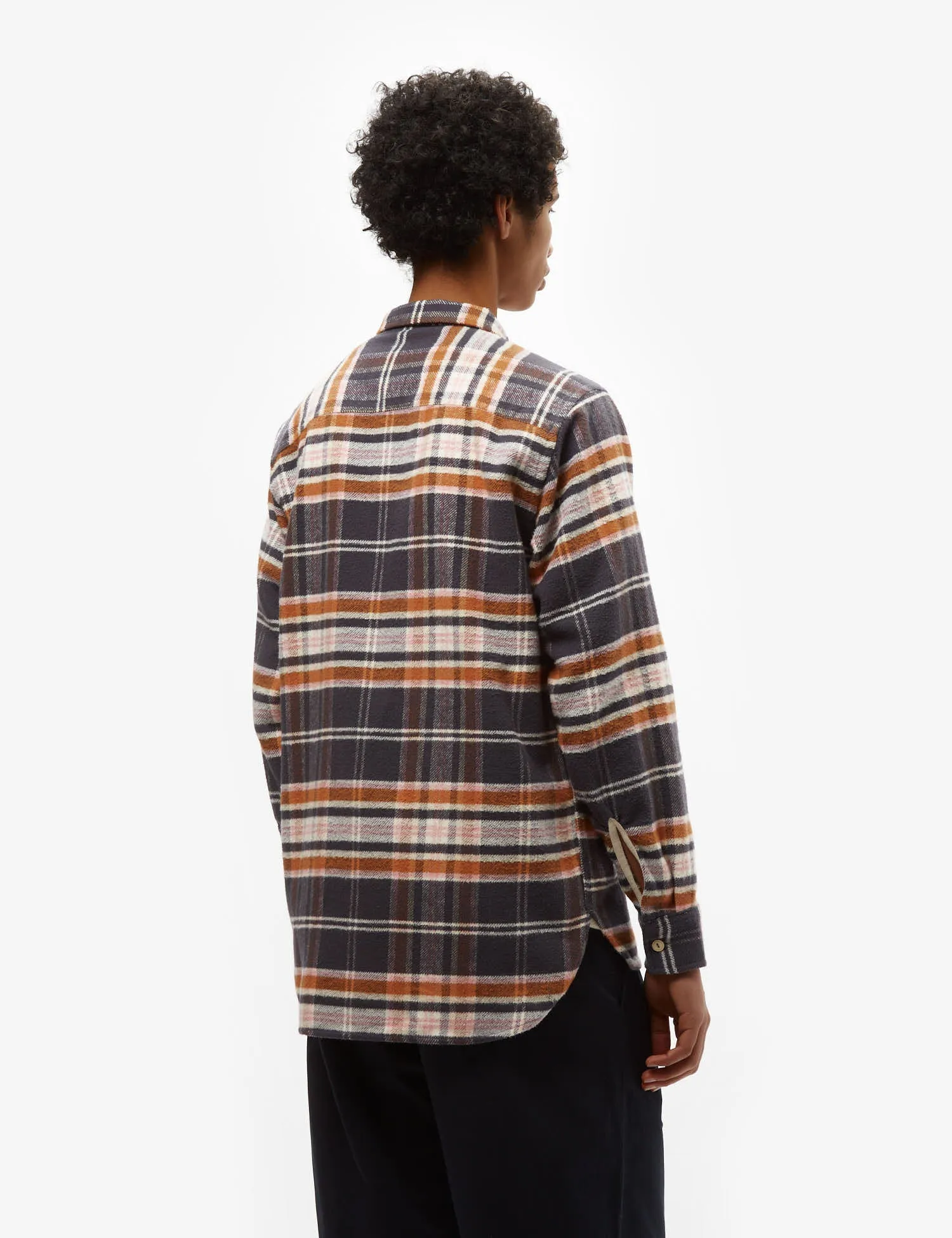 Universal Works Work Shirt (Flannel) - Grey Check