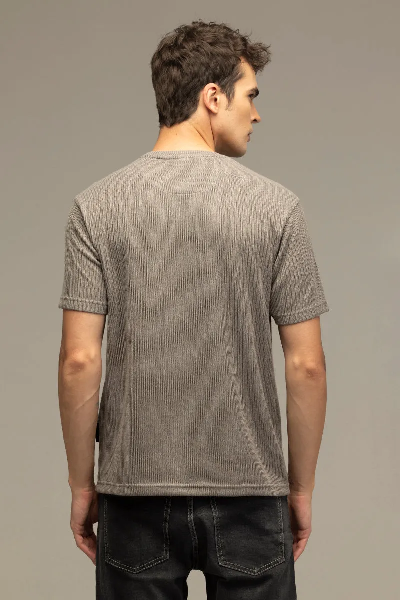 Waffle Weave Grey T-Shirt