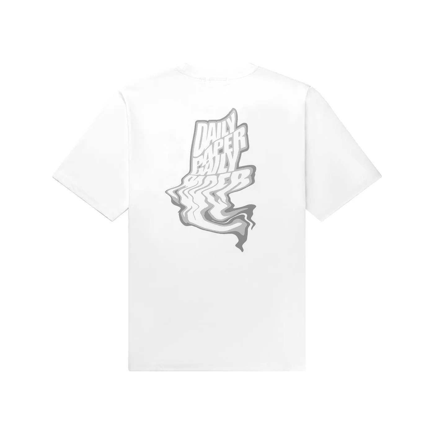 Stylish White Reflection Graphic T-Shirt for Trendy Casual Wear