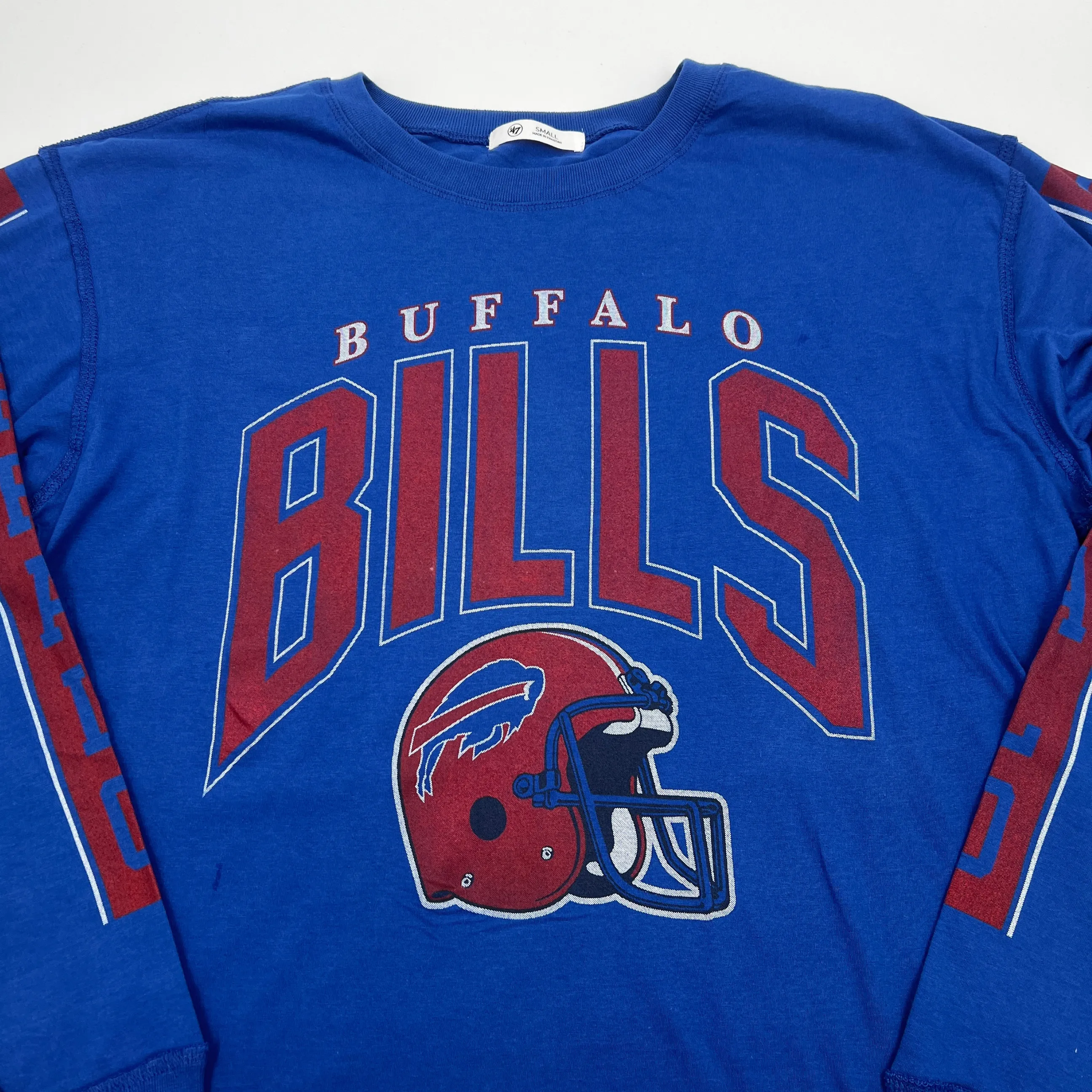 Women's '47 Brand Buffalo Bills With Red Helmet Long Sleeve Shirt