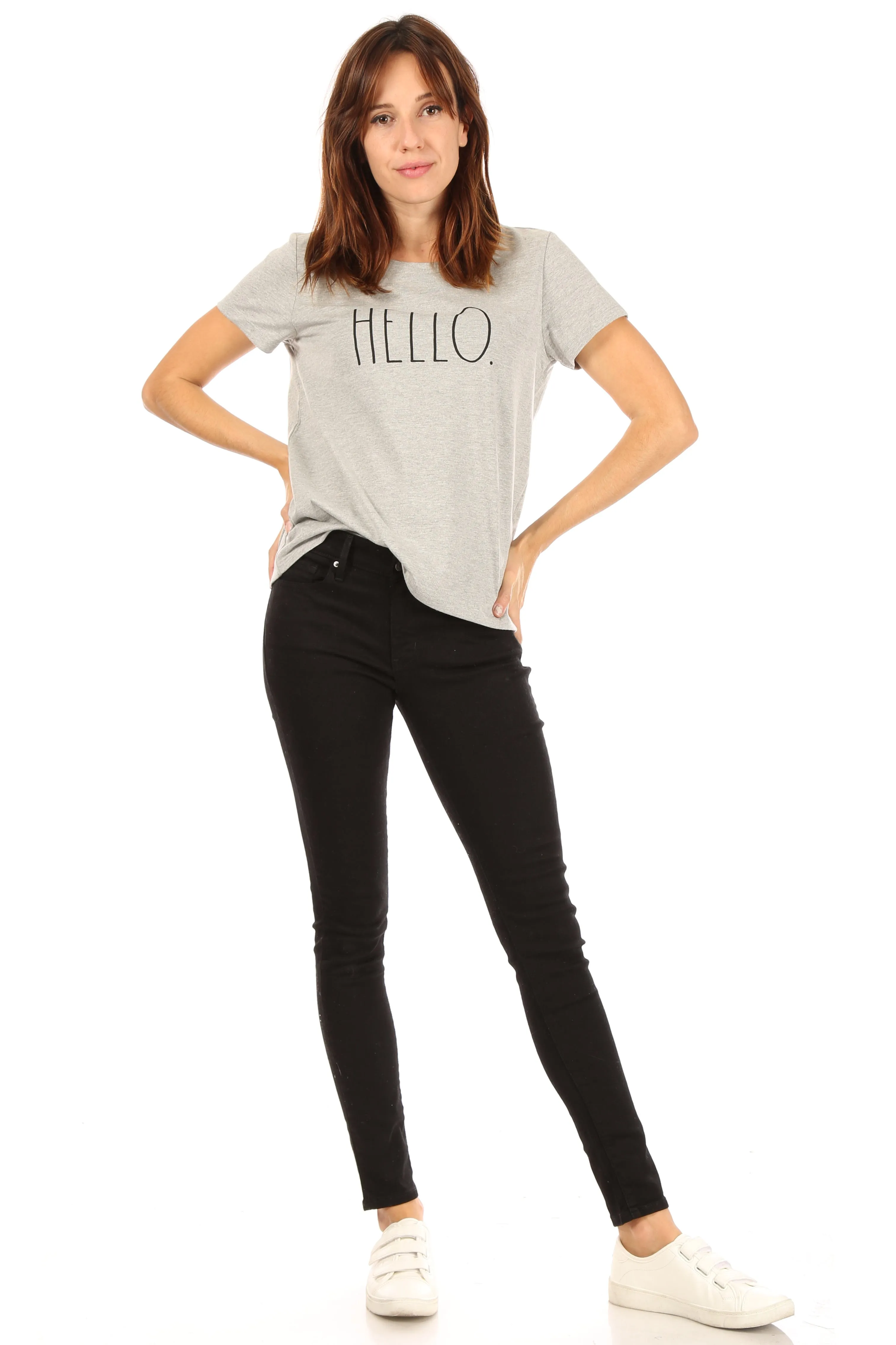 Women's "HELLO" Short Sleeve Icon T-Shirt