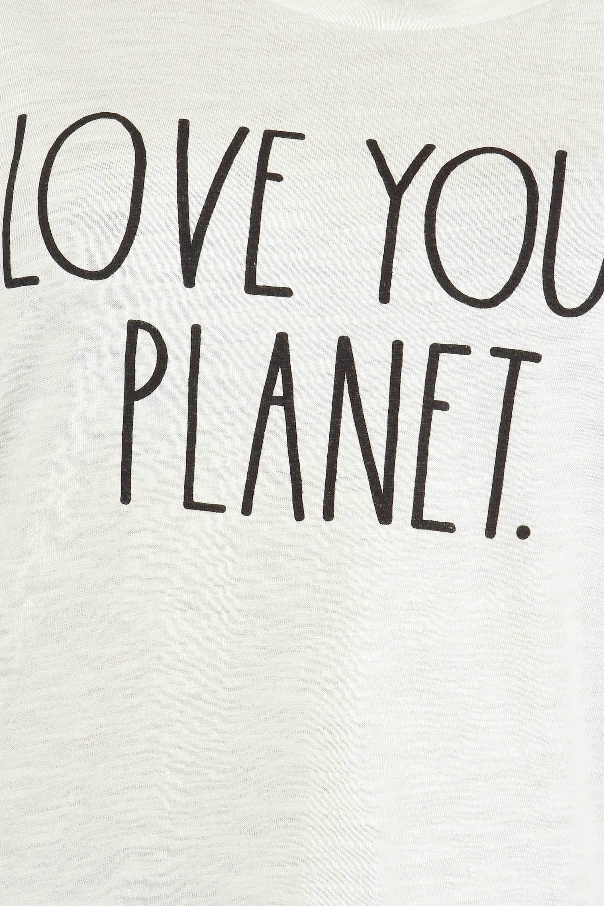 Women's "LOVE YOUR PLANET" Short Sleeve Classic Slub T-Shirt