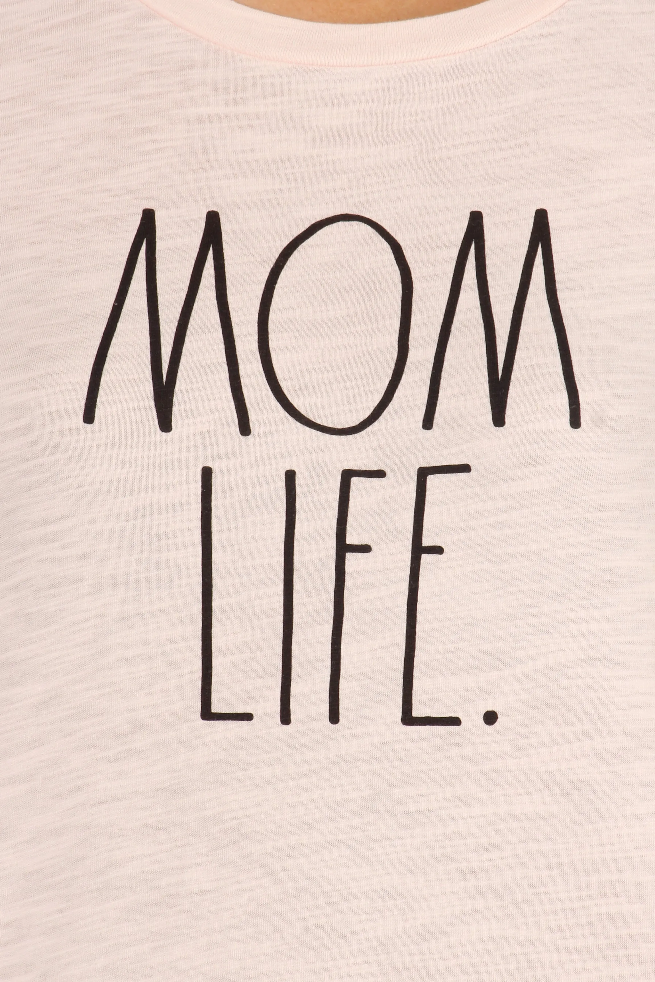 Women's "MOM LIFE" Short Sleeve Classic Slub T-Shirt