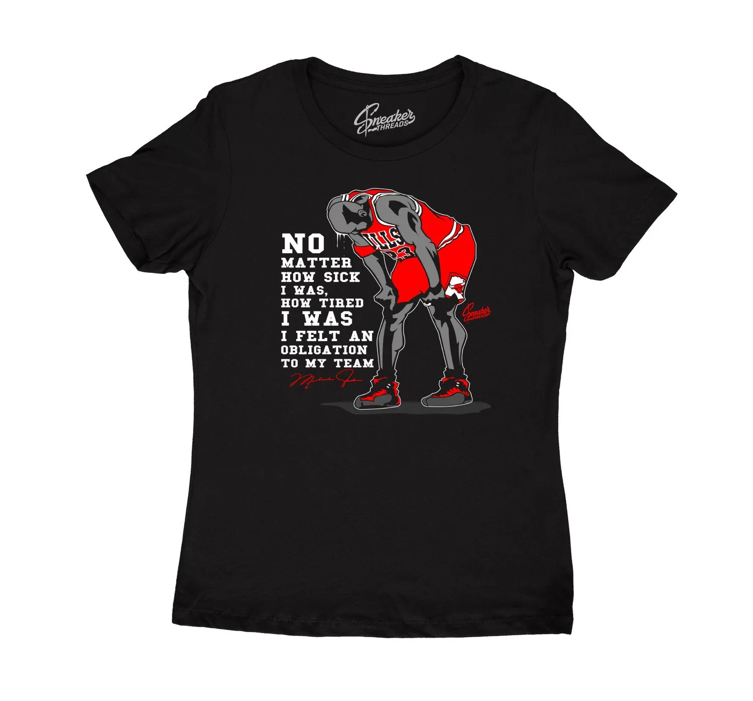 Womens - Reverse Flu Game 12 No Matter What Shirt