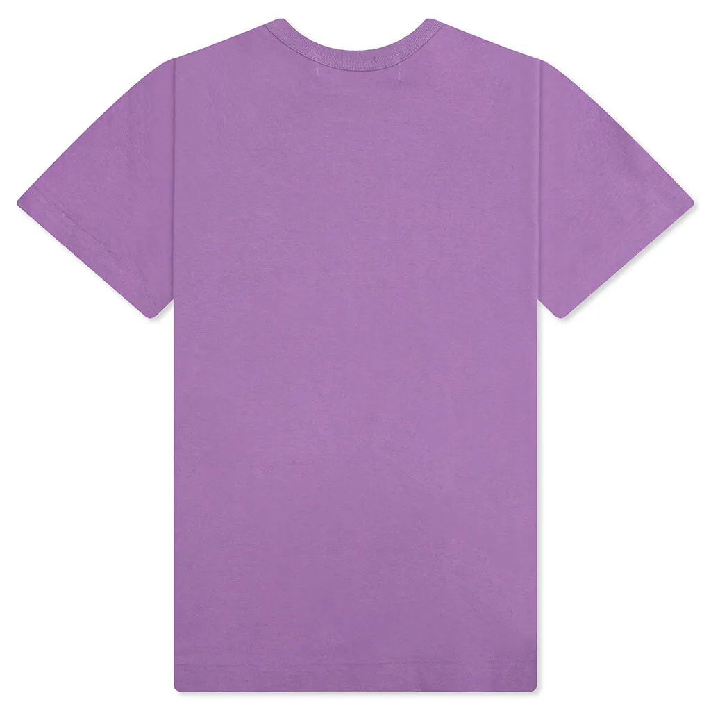 Women's Small Heart T-Shirt - Purple